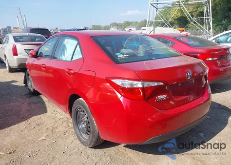 2015 Toyota Corolla Le z USA, uszkodzony, nr VIN 5YFBURHE3FP284644